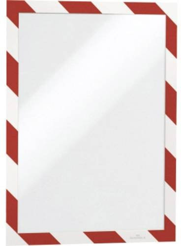 Durable Duraframe Security Magnetrahmen DIN A4 in Rot und Weiß, B x H: 23,8 x 32,4 cm - Bild 1