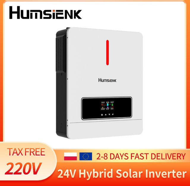Humsienk Hybrid-Solarwechselrichter 4,2KW mit 120A MPPT-Controller, 24V 220Vac, Reiner Sinus, PV 4200W 500VDC für Heim, RV und Backup, Farbe: Weiß - Bild 1