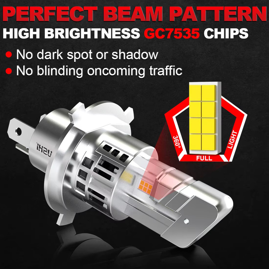 OUSHI H4 9003 LED Autoscheinwerferlampe Set 6000K Weiß für Nissan Navara - Bild 3