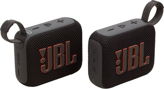 JBL Go 4 Duo Pack Bluetooth-Lautsprecher schwarz IP67 - Bild 1