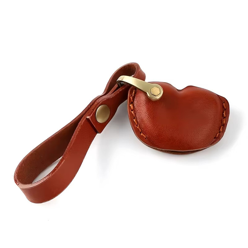 Motorrad Schlüssel Anhänger Echtleder, Unisex - Bild 1