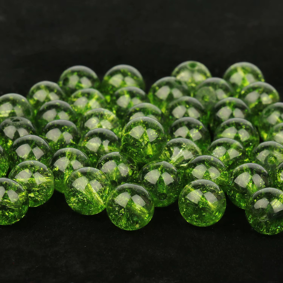 AOHAYOOMQ Perlen Naturstein Peridot, Olivin, Bunt, Unisex - Bild 3