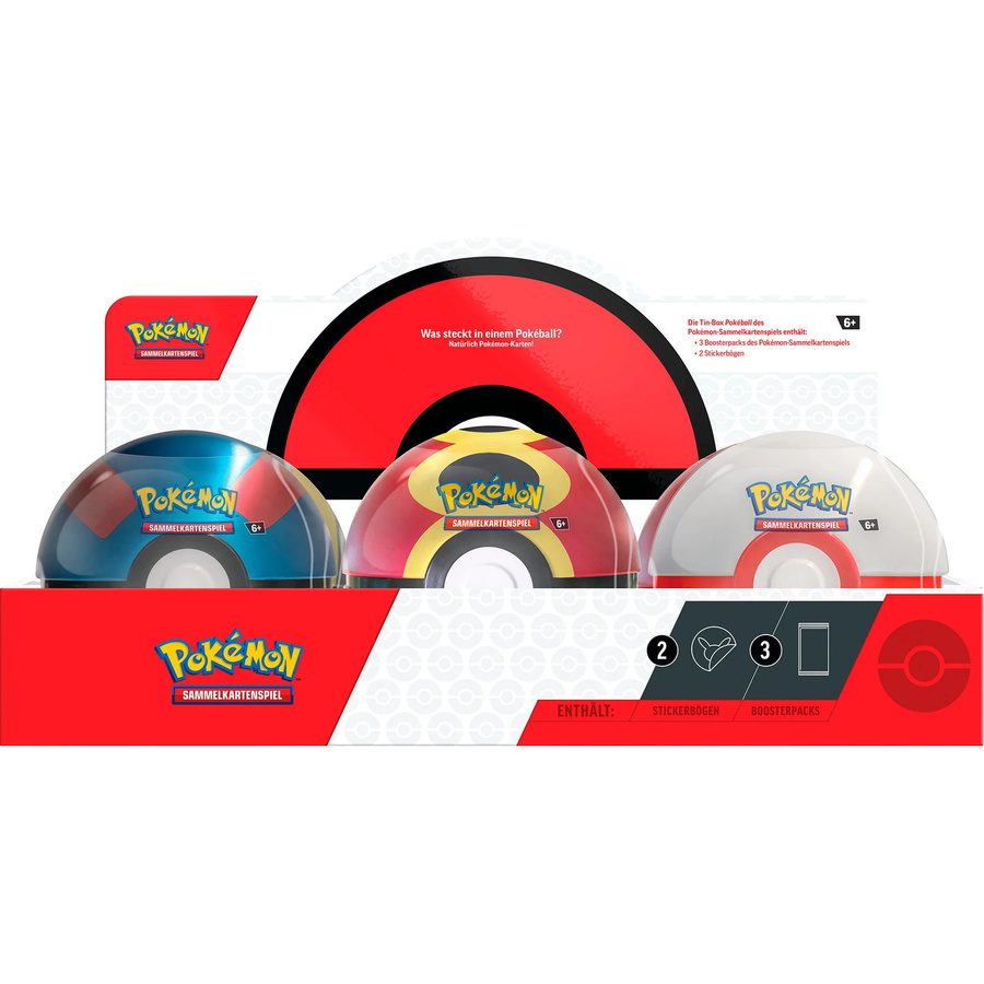 Pokémon-TCG Tin-Box Pokéball Herbst 2025, Sammelkarten, ab 6 Jahren - Bild 1