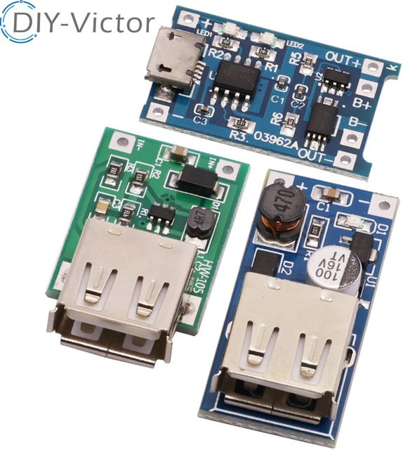 Roarkit DC-DC Step Up Boost Konverter 0,9 V-5V zu 5V 600mA mit USB-Ausgang Ladeplatine - Bild 1
