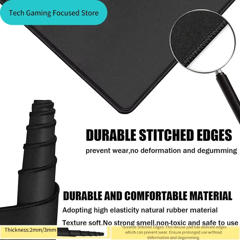 Potdemiel Gaming-Mauspad XL mit abstraktem Design und rutschfester Unterlage - Bild 2