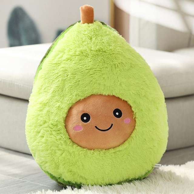 Joyful toys Langhaarige Avocado Wurfkissen, Plüschtier, 30cm - Bild 1
