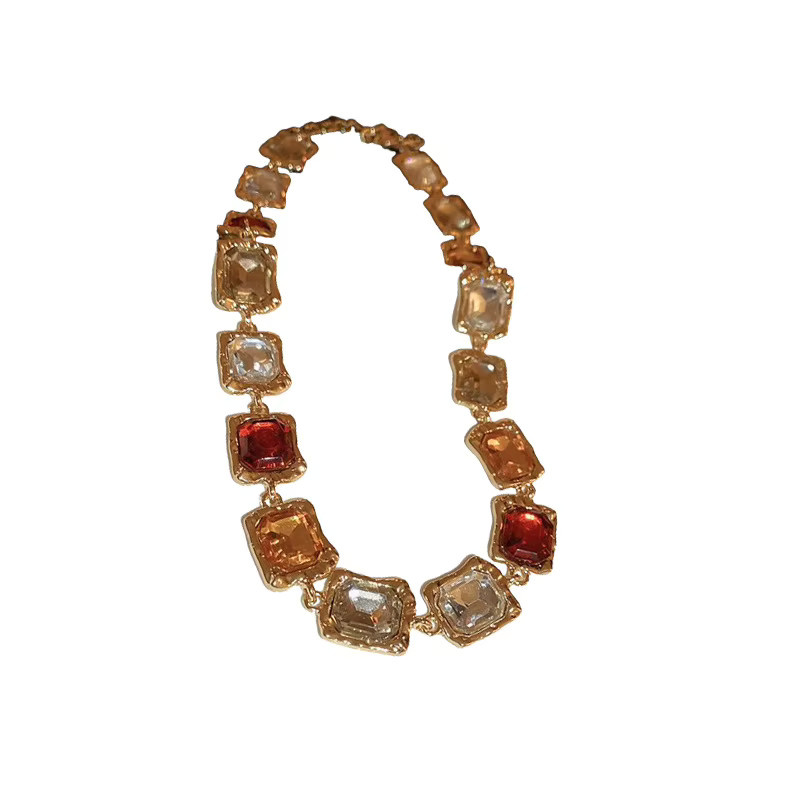 Kaitin Jewelry Schmuck-Set, Halskette, Ohrringe, Kristall, Gold, Damen - Bild 5