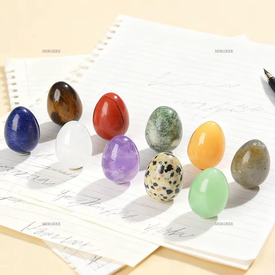 Handpolierte Denkei Oster-Sammlung in Multicolor für deine Osterdekoration und spirituelle Erkundung - Bild 2