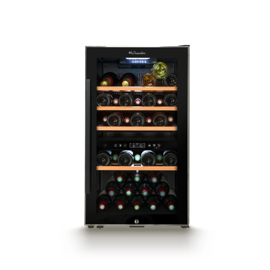 La Sommelière ECS51.2Z Smarter 2-Zonen Weinkühlschrank in Schwarz für 49 Flaschen - Bild 2