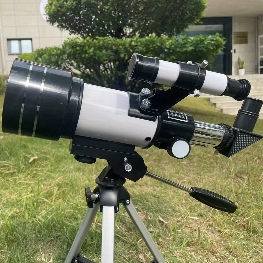 Suncore Astronomisches Teleskop F30070M in Weiß mit Stativ, 70 mm Blende und 300 mm Brennweite inklusive 3 Okularen - Bild 3