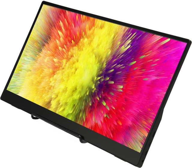 Tragbarer Honor Electronics 15,6 Zoll Monitor mit 1080P FHD HDR IPS Display und USB-C Anschluss in Schwarz - Bild 1
