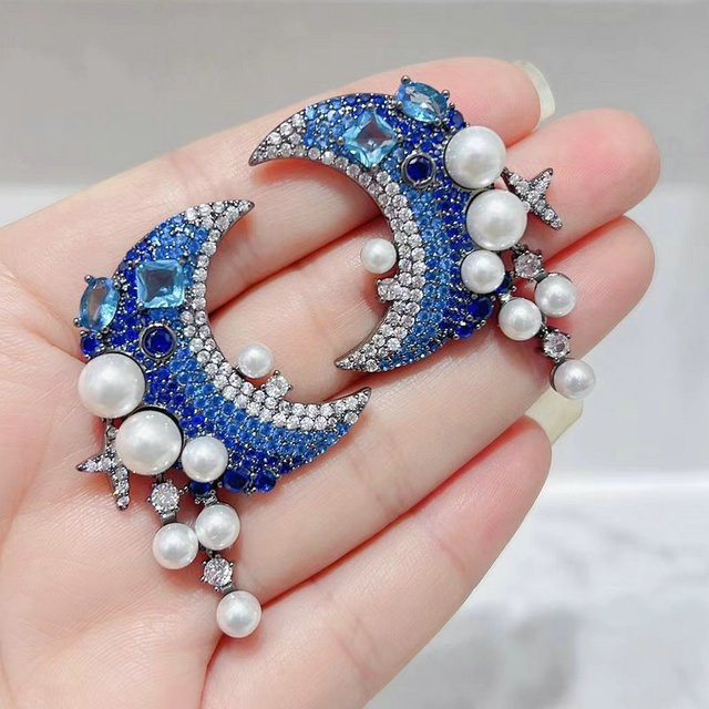 Bilin color Ohrring, Zirkonia, Perle, Silber, Damen - Bild 1