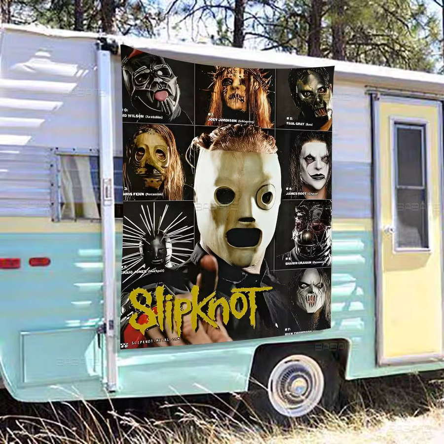 Potdemiel Wandbehang Slipknot Heavy Metal Rock Band Mandala Wandbanner Bunt B/H: 70 x 50 cm - Bild 2