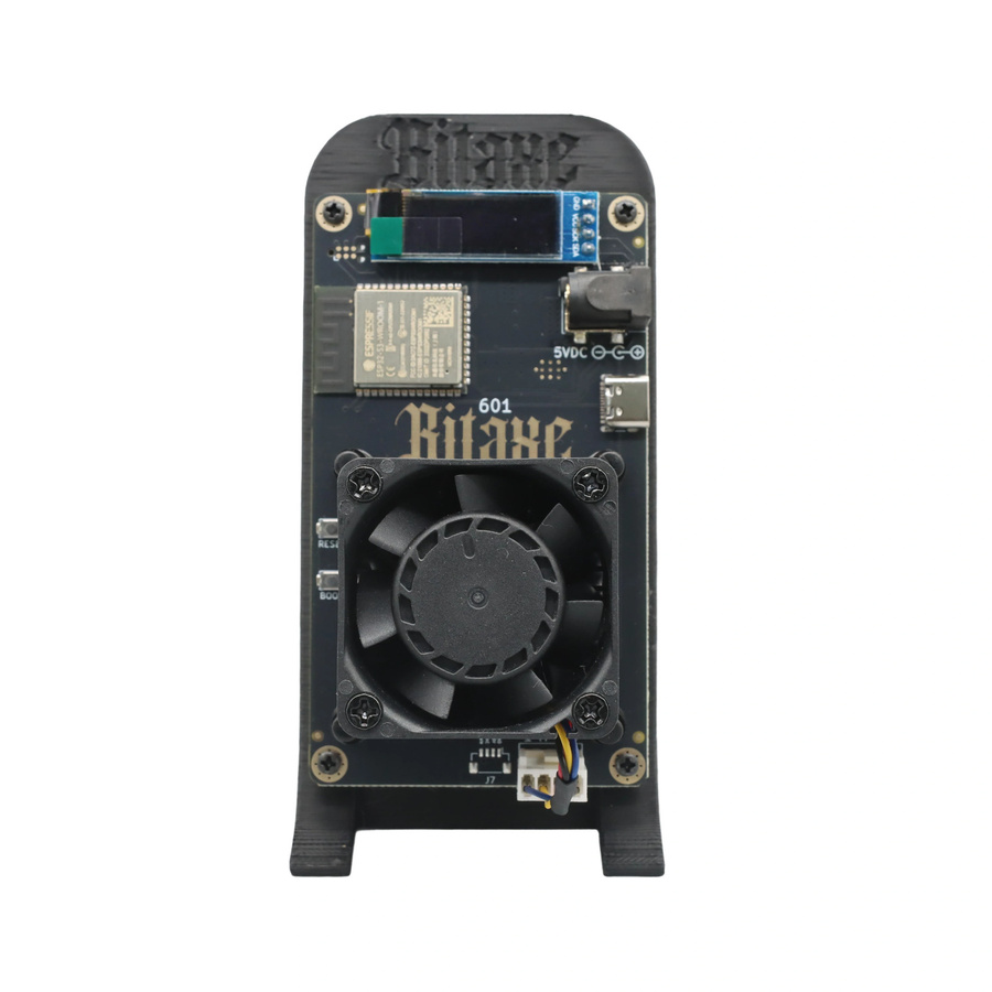 Bitaxe Gamma 601 Bitcoin Miner von Bitsoloplayer mit BM1370 ASIC, 1,5th/s, 25W, SHA-256, WiFi, Schwarz - Bild 2