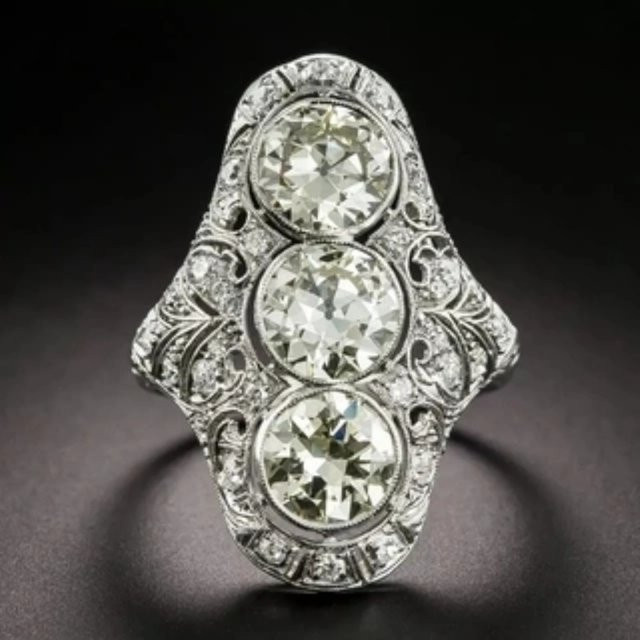 Ring, Zirkonia, Silber, Damen - Bild 1
