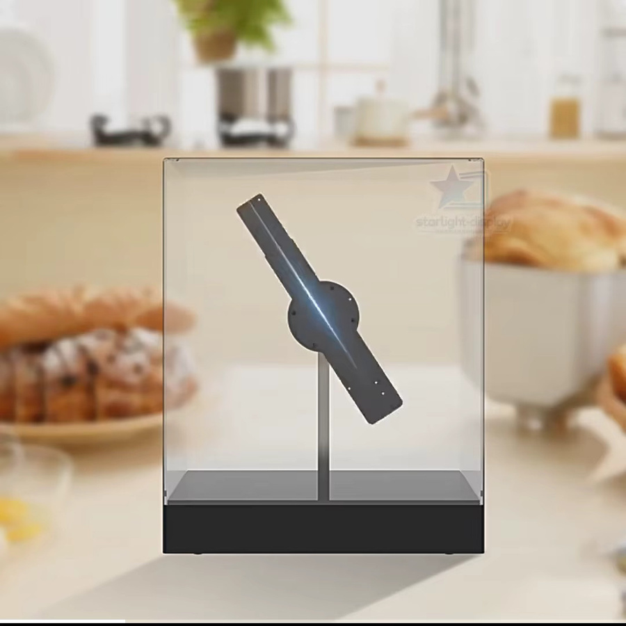 OIMG 3D Holographischer Fan Projektor für kommerzielle Werbung und dekorative Lichteffekte in Schwarz - Bild 2