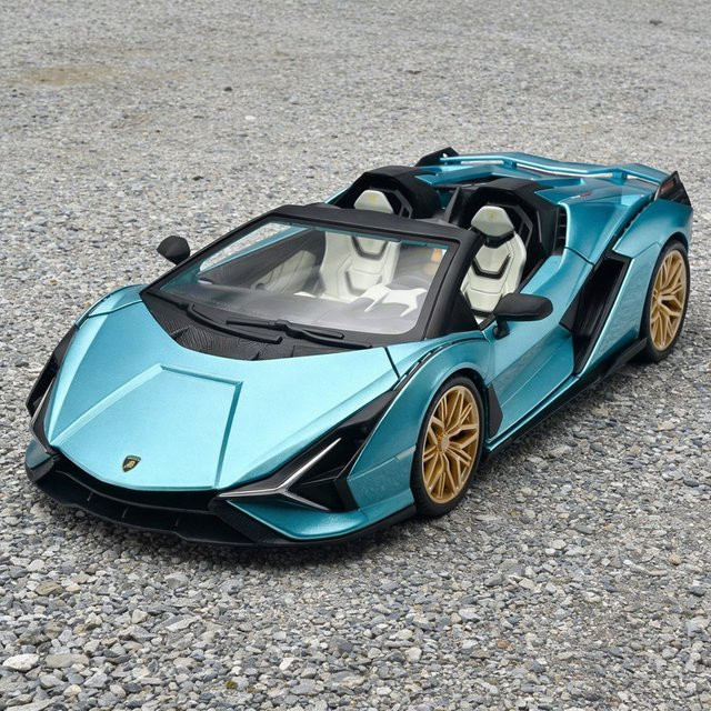 MAKEDA Sian Roadster Sportwagen Modell, 1:18, Metall, Blau - Bild 1