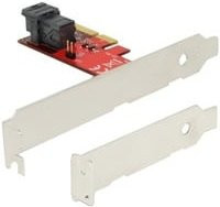 Delock 89535 PCIe x4 Controller Karte mit 1x SFF-8643 NVMe Anschluss für SSDs in Rot - Bild 2