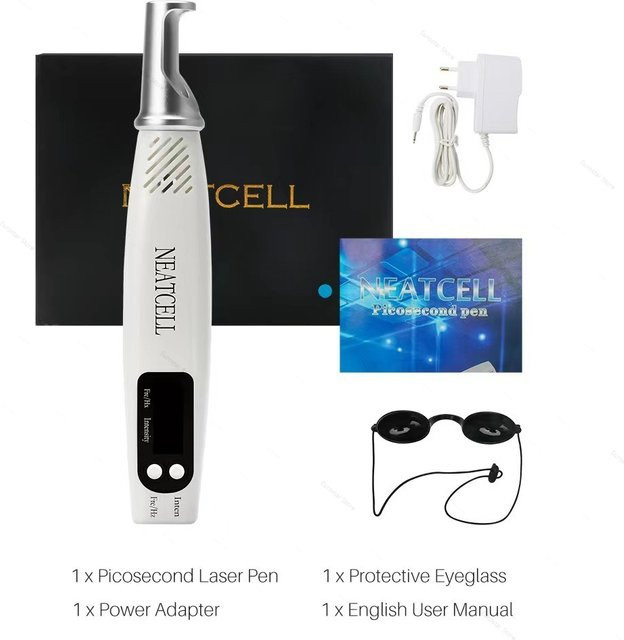 NUOYING Pikosekunden Laser Stift, Rot Blau Licht Therapie, Gesicht - Bild 1