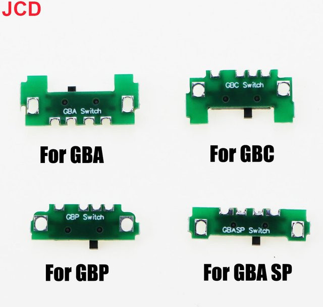 JCD Netzschalter in Grün für Gameboy Advance SP und GBA Ersatzteil - Bild 1
