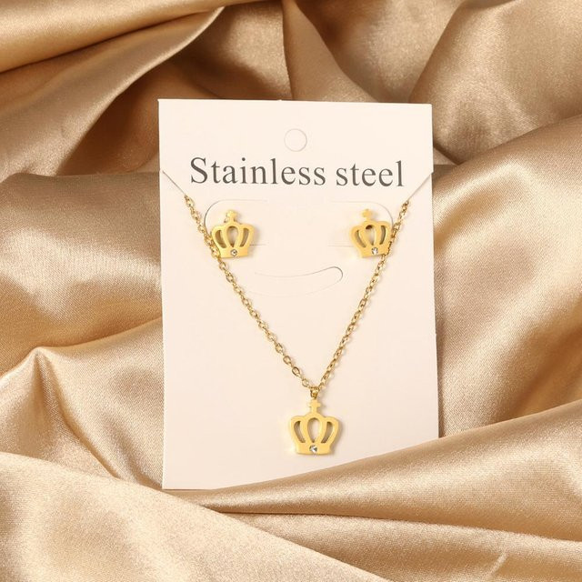 Lucky Star Jewelry Schmuck-Set, Edelstahl, Zirkonia, Weiß, Damen - Bild 1