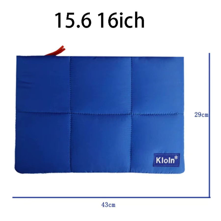 DITIPOO Laptoptasche aus Baumwolle in Blau, stoßfeste Notebook-Umhängetasche für MacBook, iPad, DELL und HP - Bild 3