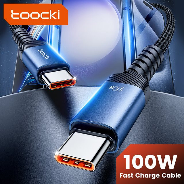 Toocki 100 W USB-auf-Typ-C-Kabel für schnelles Laden und Datenübertragung - Bild 1