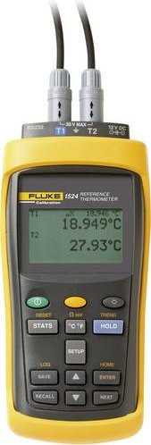 Fluke Calibration 1524-256 Referenzthermometer in Gelb mit PRT-Fühler-Typ, Präzisionsthermistor und Thermoelement für den Bereich -200 bis +2315°C - Bild 1
