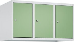 C+P Aufsatzschrank 7035/6011 mit 3 Abteilen, Wandmontage, Zylinderschloss und Soft-Close-Türen, B/T/H: 50 x 90 x 50 cm - Bild 1