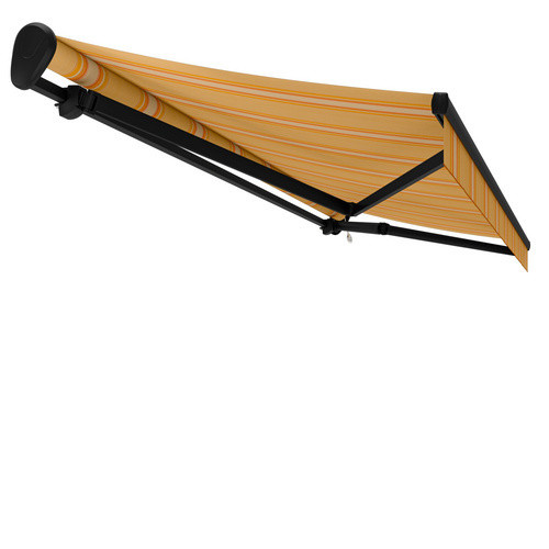 CASAYA Gelenkarmmarkise in Anthrazit und Gelb, Breite: 500 cm, Länge: 500 cm - Bild 1