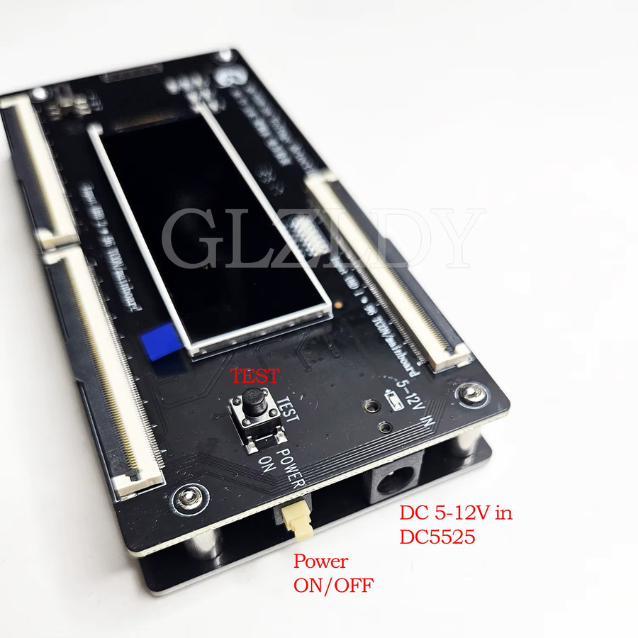 GLZLDY QK-TCON SOC 4K UHD TV 96pin TCON Motherboard Logic Board mit Spannungsprüfer für VGL VGH AVDD VCOM Signale in Schwarz - Bild 2