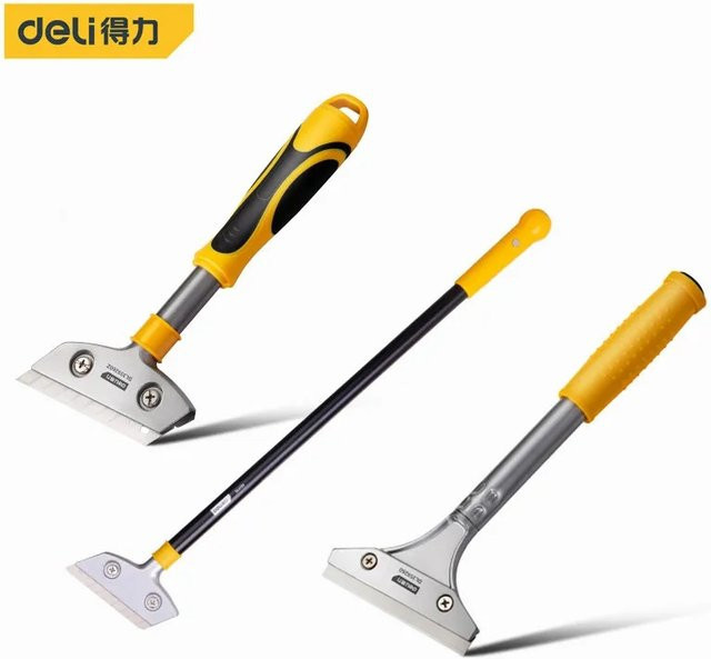 Deli Multifunktionaler Metall-Schaber zur Reinigung von Glas, Boden und Wand - Bild 1