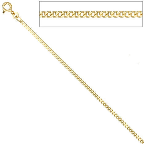 Colfem Panzerkette 585 Gelbgold, 42 cm, Unisex - Bild 1