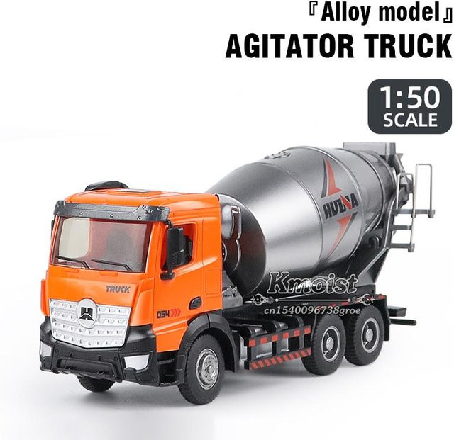 Huina 1737 Betonmischer LKW, Statisches Modell, 1:50, ab 8 Jahren - Bild 1