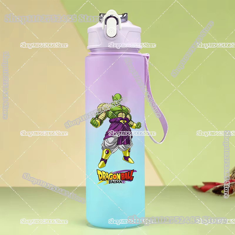 Bandai Dragon Ball Trinkflasche mit Farbverlauf und Strohhalm für Outdoor-Sport - Bild 1
