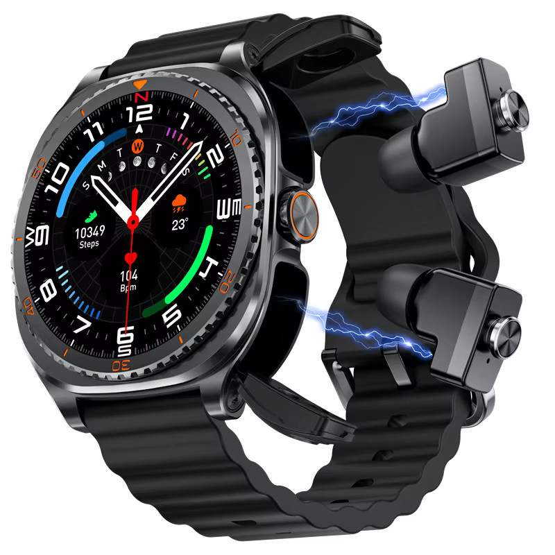 LIGE Smartwatch, mit Ohrhörern, NFC, Bluetooth, Schwarz - Bild 3
