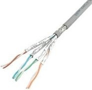 Roline CAT 7 S/FTP Ethernet LAN Rohkabel Grau 100m - Bild 1