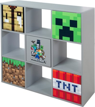 PHOENIX Minecraft Regal Cube in Bunt, B/H/T: 90 x 90 x 30 cm - Bild 1