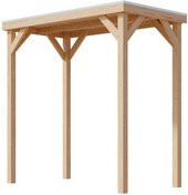 KARIBU Pavillon Cubeco in Braun mit B/H/T: 231 x 243 x 124,5 cm - Bild 1