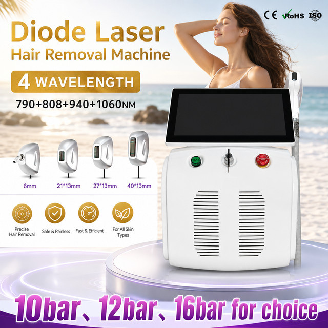 TAIXL Diodenlaser-Haarentfernungsgerät, 4 Wellenlängen, Weiß, Unisex - Bild 1