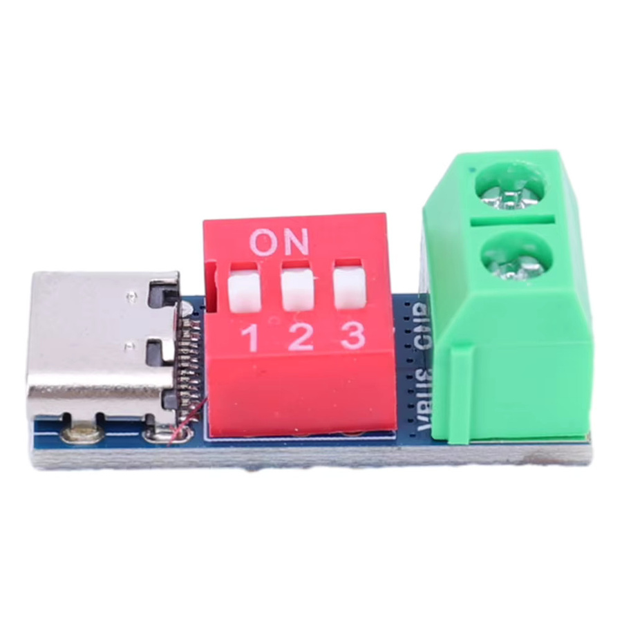 Einstellbares PD-Trigger Modul USB Typ-C Schnelllade-Platine 5-20V 100W Spannungsanschluss Netzteil Zubehör - Bild 2