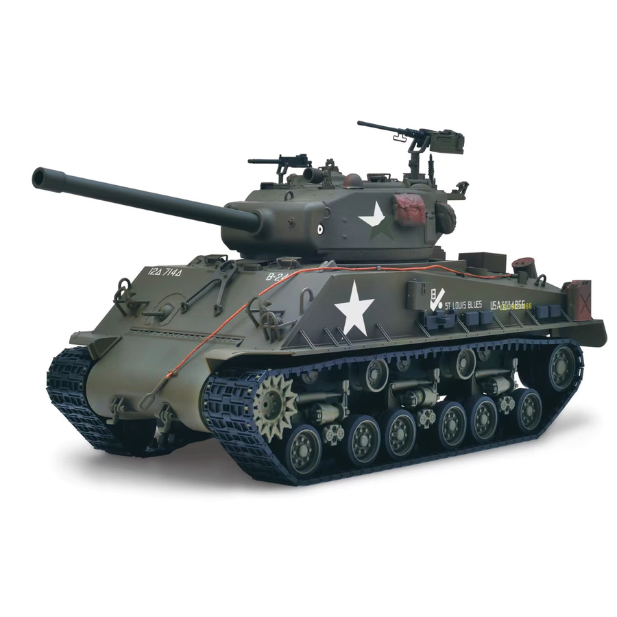 TOUCAN RC HOBBY Sherman M4A3 E8, RC-Panzer, 1:16, Metall, Grün - Bild 2
