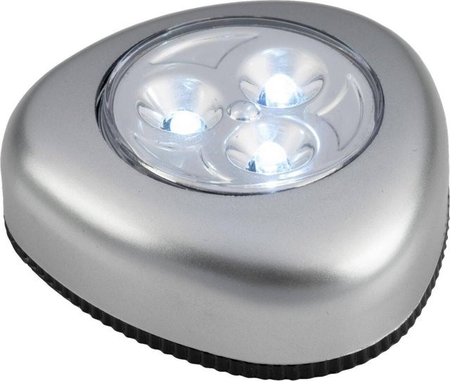 Grundig LED Druckleuchte in Silber als Notlicht für Möbel und Schränke mit runder Form und Durchmesser: 0,7 cm - Bild 1