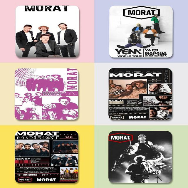 Mauspad M-Morat Rock Band Design für Gaming und Laptop, Mehrfarbig - Bild 1