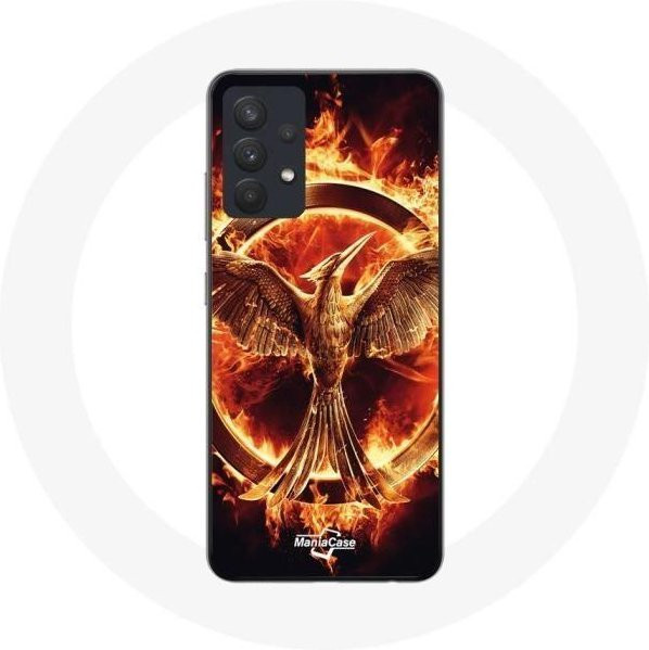 Handyhülle für Samsung Galaxy A13 4G und A13 4G Lite mit Hunger Games Filmlogo in Schwarz und Multicolour - Bild 1