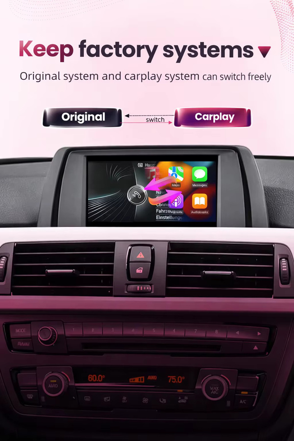 AUTOABC Kabelloser CarPlay und Android Auto Adapter für BMW NBT CIC EVO Systeme sowie MINI - Bild 4