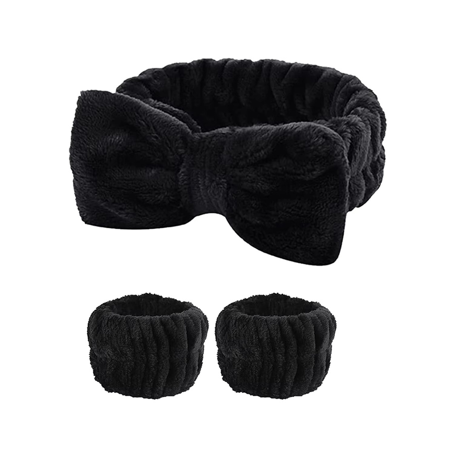 MOZHOU Armband-Set zum Gesichtswaschen, pink, 3-teilig - Bild 2