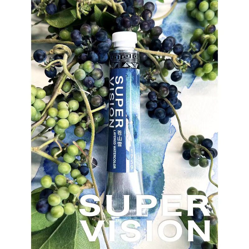 Super Vision Mineral-Aquarell-Farben Set mit 16 Farben in 8 ml Tuben, Multicolour Wasserfarben für Künstler - Bild 3