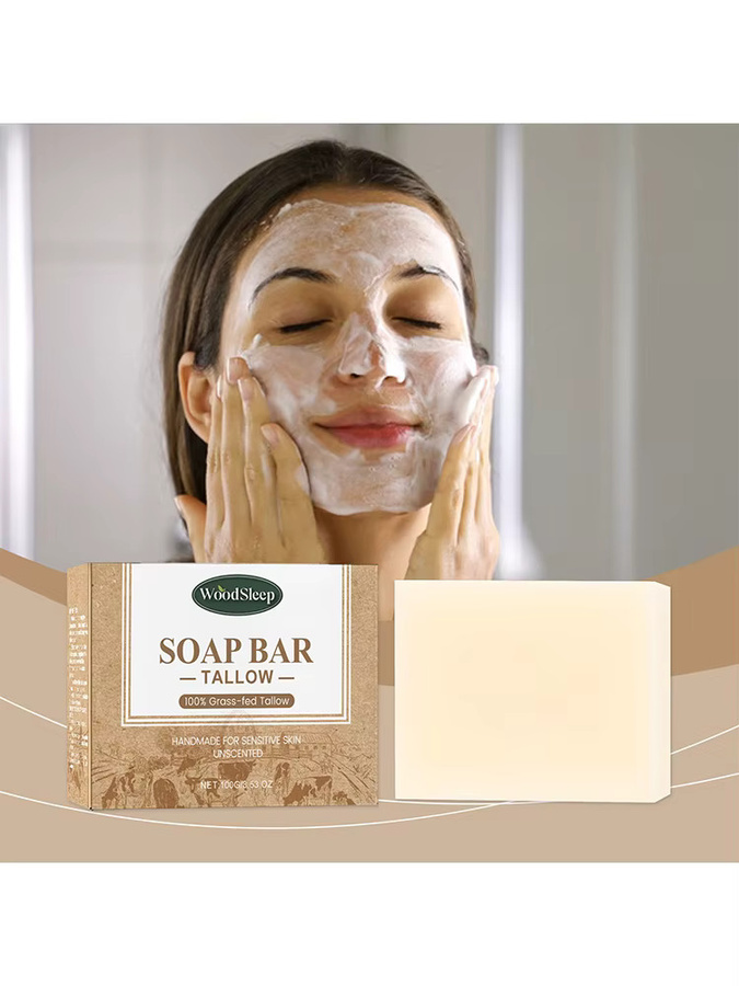WOODSLEEP Tallow-Seife für Gesicht und Körper, Unisex - Bild 4