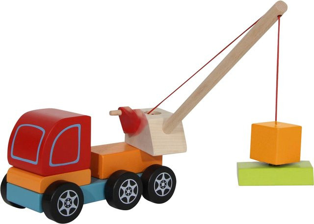Jamara Steckspiel Mobilkran, 14-teiliges Set, ab 3 Jahren - Bild 1